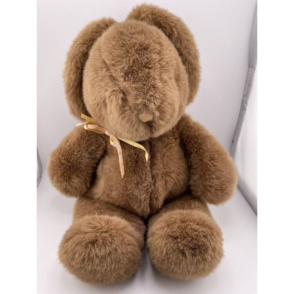 Vintage Gund Plush Brown Bunny Rabbit Approx 20 inch Floppy Ears 1986